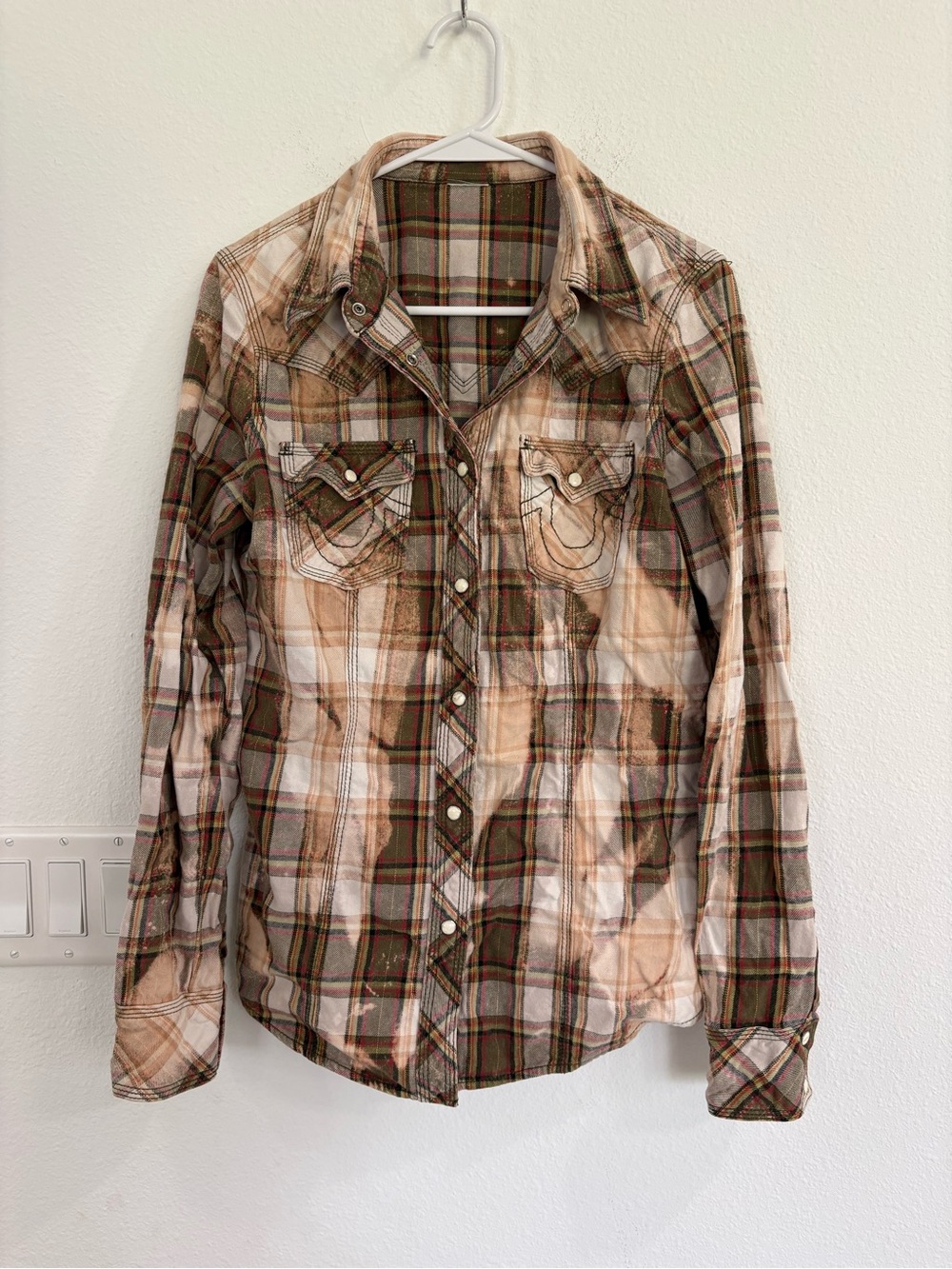 Vintage plaid flannel, Franklin Flannel